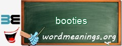 WordMeaning blackboard for booties